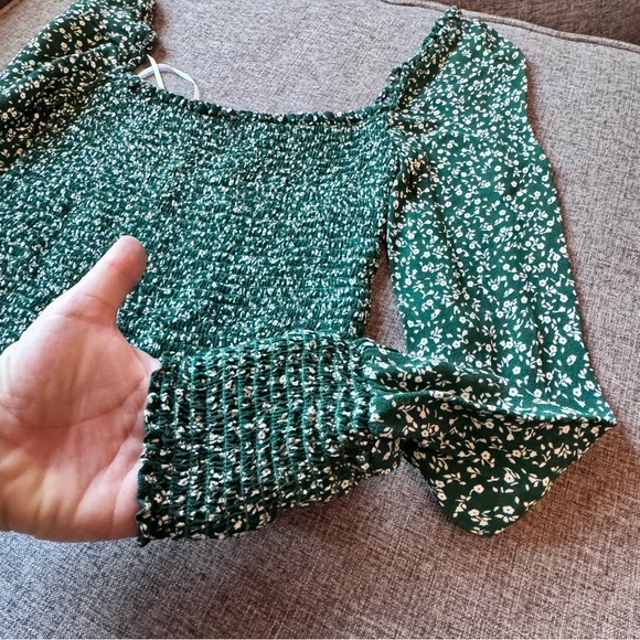 Reformation Pinto Smocked Floral Long Sleeve Top - Picture 5 of 7